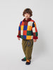 Multicolor Tiles Reversible Sheepskin Jacket by Bobo Choses