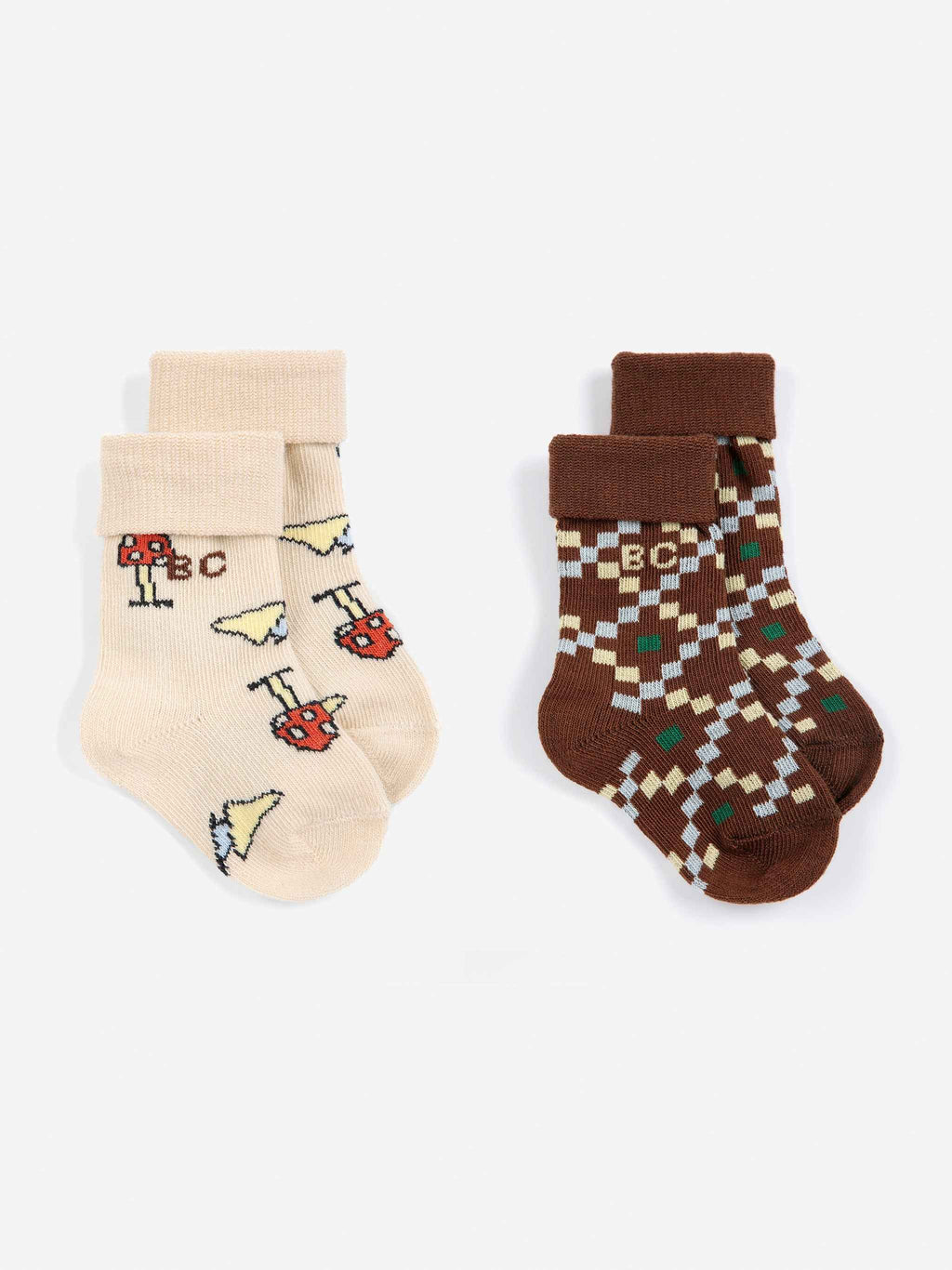 Pack of 2 Mush Monster Duo Socks by Bobo Choses