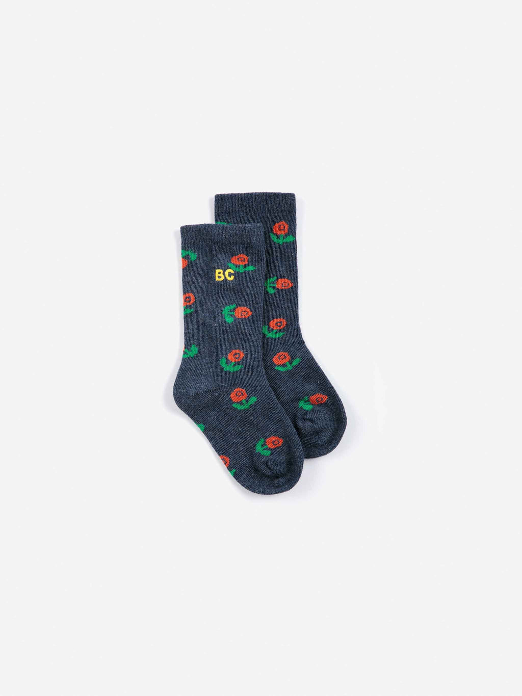 Stamp Bloom all over Long Socks by Bobo Choses