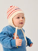 Red Striped Baby Knitted Tie Beanie by Bobo Choses
