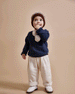 Navy Soft Jersey Baby Top by Buho