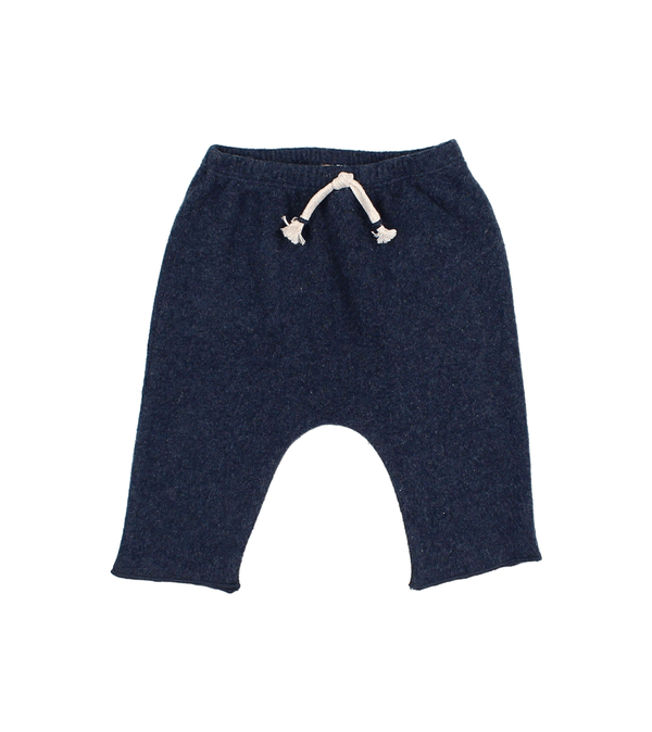 Navy Soft Jersey Baby Trousers by Buho