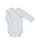 Mist and Ecru Striped Organic Cotton Crossover Body by Serendipity