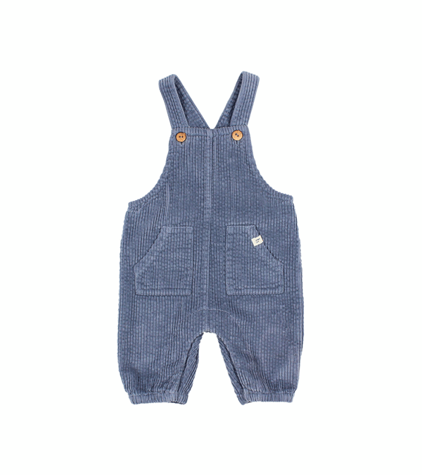 Artic Blue Corduroy Dungarees by Buho