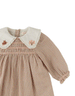 Baby Jonesy Smocked Dress with Embroidered Collar by Gingersnaps