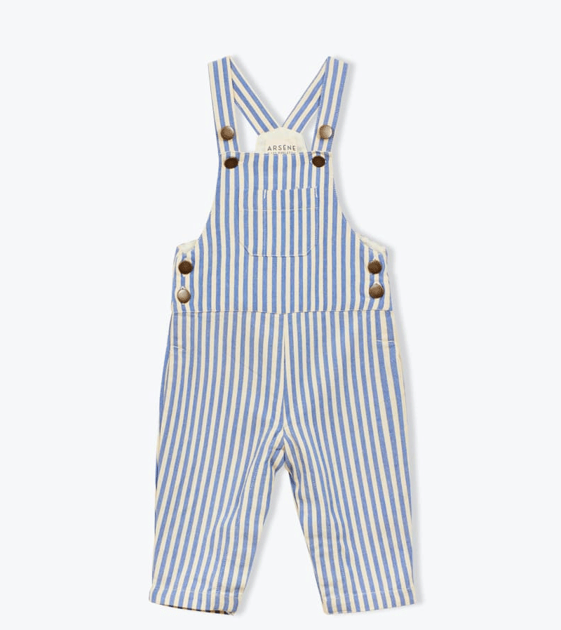 Blue Striped Denim Dungarees by Arsene et Les Pipelettes