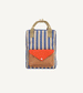 Blue Whale and Sandy Yellow Stripes Wonders of the Deep Sea Backpack by Sticky Lemon