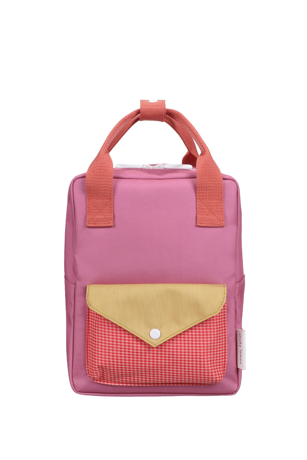 Rosebay Pink Lemon Tree Small Backpack by Sticky Lemon