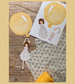 Paper Decoration to Hang Girl with Yellow Balloon by Tall Hat Tales