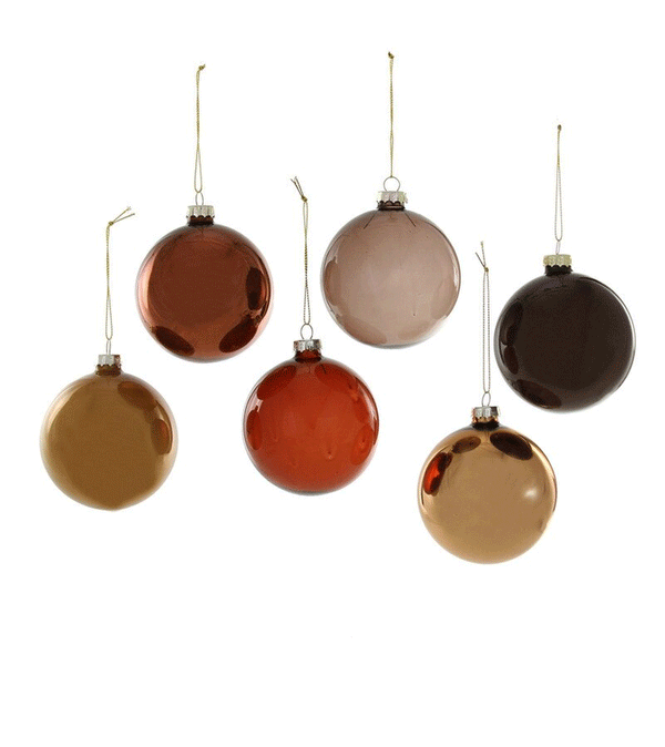 Large Brown Hue Glass Baubles by Cody Foster