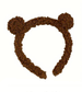 Dark Brown Bear Ears Head Band.