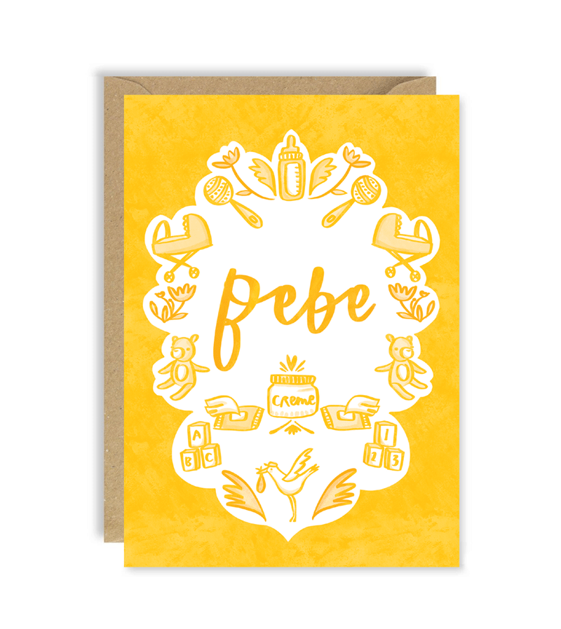 Bebe New Baby Card by Joy Nevada