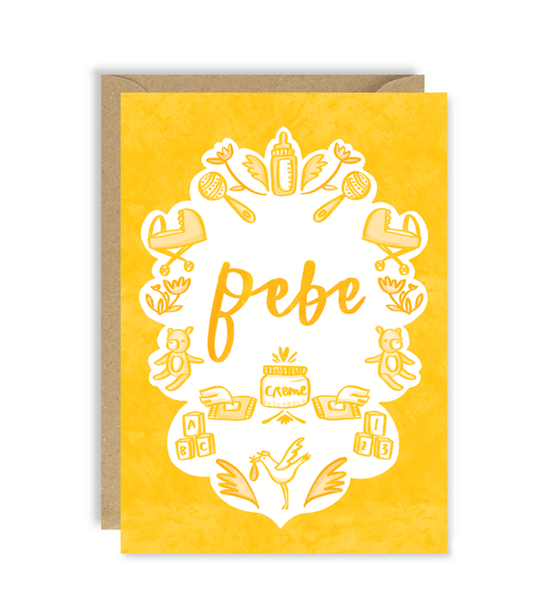 Bebe New Baby Card by Joy Nevada