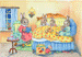 Bunnies Bedtime Story card by Jean Gilder