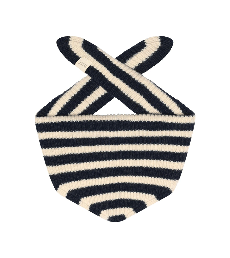 Denim Melange Bergen Striped Scarf by mp Denmark