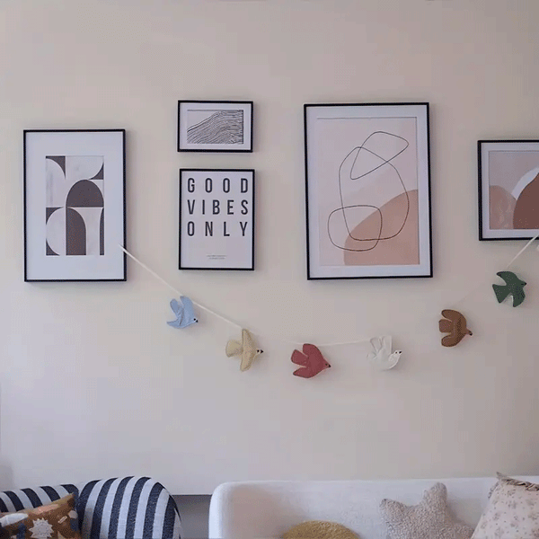 Fabric Bird Garland