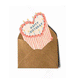Mini Card Happy Birthday Heart Cake by Isatopia