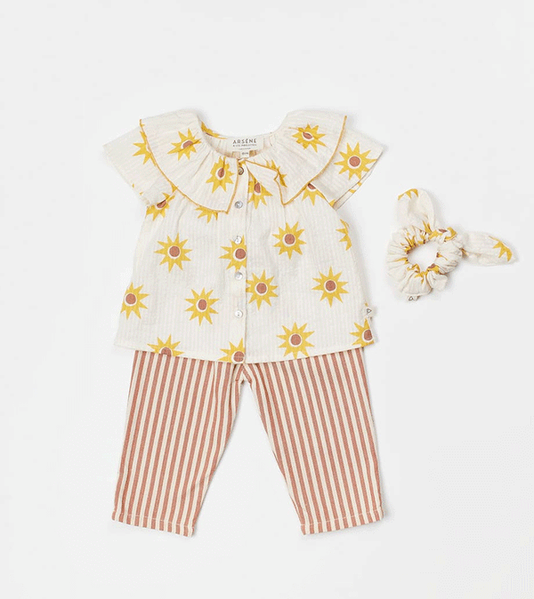 Sun Baby Collar Blouse by Arsene et Les Pipelettes