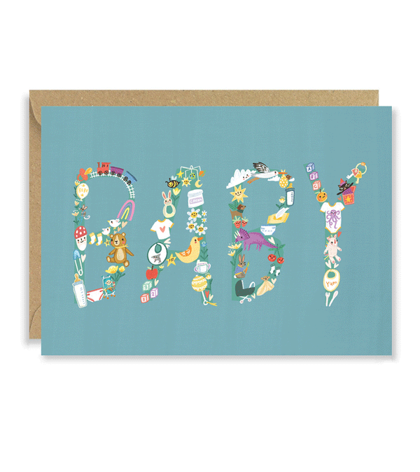 Blue BABY Card by Joy Nevada