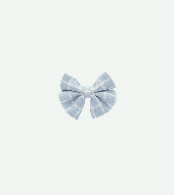 Morning Fog Blue Hair Bow by Sticky Lemon