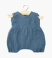 Noa Romper in Blue Cotton Gauze with Pouch or Baby Dolls by Minikane
