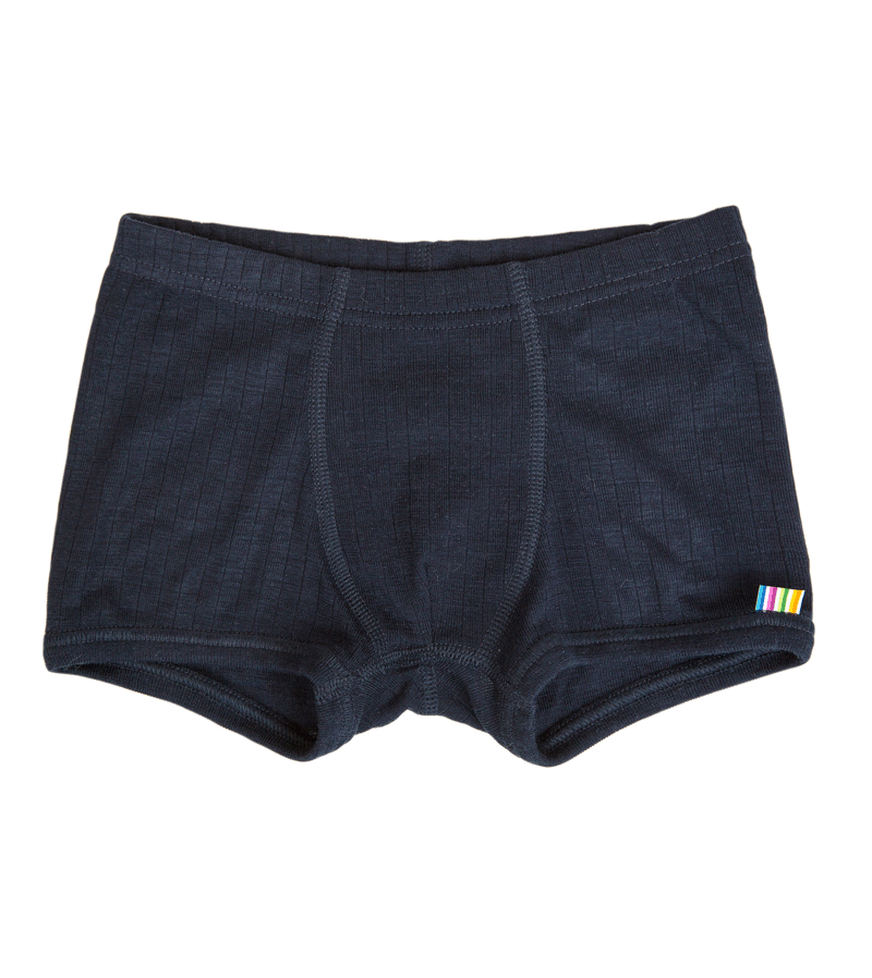 Navy Boxershorts in Merino Wool by Joha