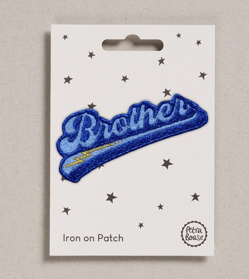 Brother Iron on Patch by Petra Boase