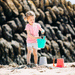 Eggshell Green Foldable Silicone Bucket by Bigjigs Toys