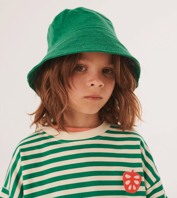LTTW Bucket Hat in Grass Green Terry by Letter to the World