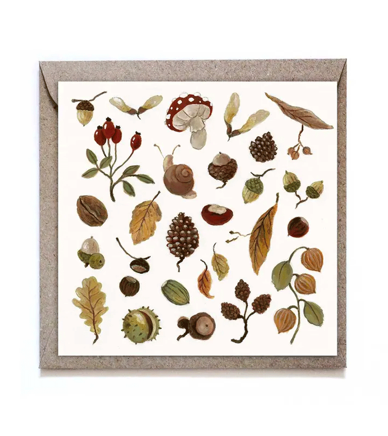 Autumn Foraging Card by studiosatsch