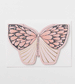 Pink Butterfly Foiled Greeting Card by Katie Housley
