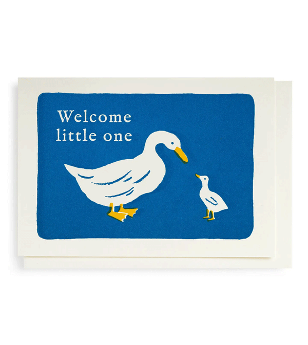 Welcome Little One Small Card by Archivist Gallery