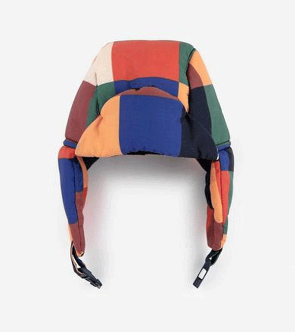 Multicolor Tiles Chapka Hat by Bobo Choses