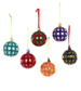 Small Jolly Gingham Glass Bauble by Cody Foster