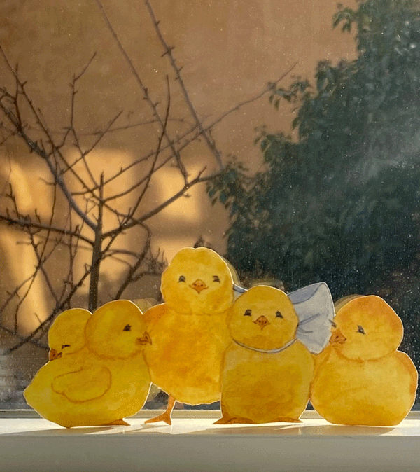 Paper Decoration Chicken Cuties by Tall Hat Tales