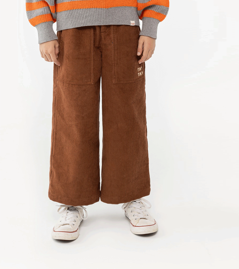 Chocolate Brown Corduroy Trousers by Tinycottons