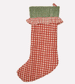 Ginger Gingham Christmas Stocking by Yonder