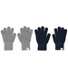2 Pack Grey and Blue Wool mix Comfy Gloves by mp Denmark