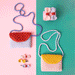 Rose and Mustard Crochet Handbag