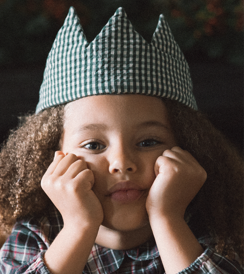 Green Check Crown by MarMar Copenhagen