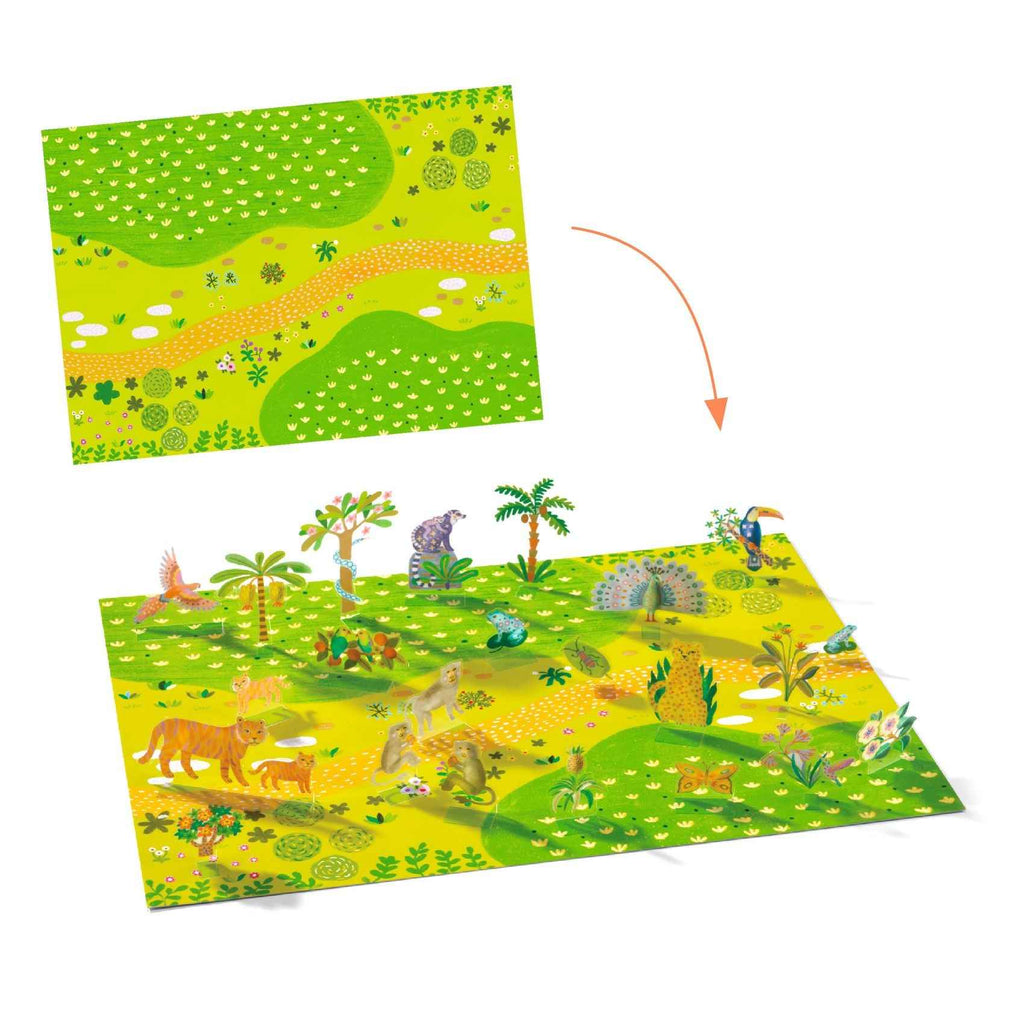Animals Lift-up Stickers by Djeco
