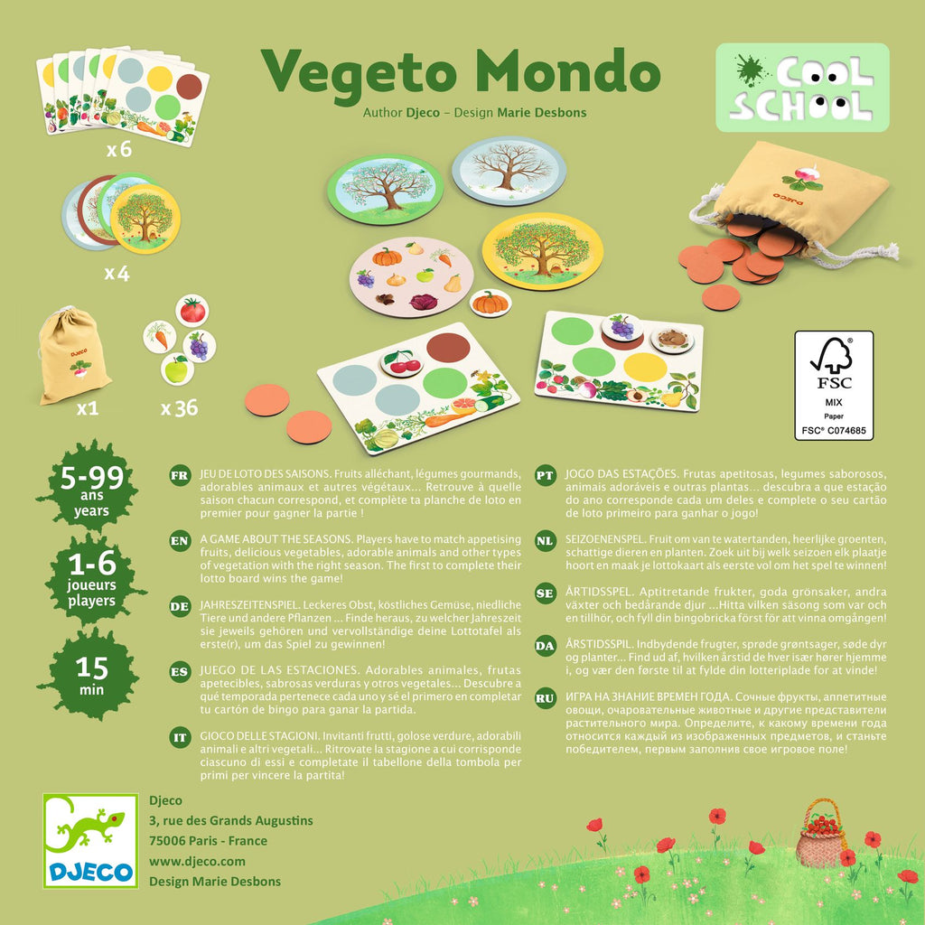 Vegeto Mondo Cool School Game by Djeco