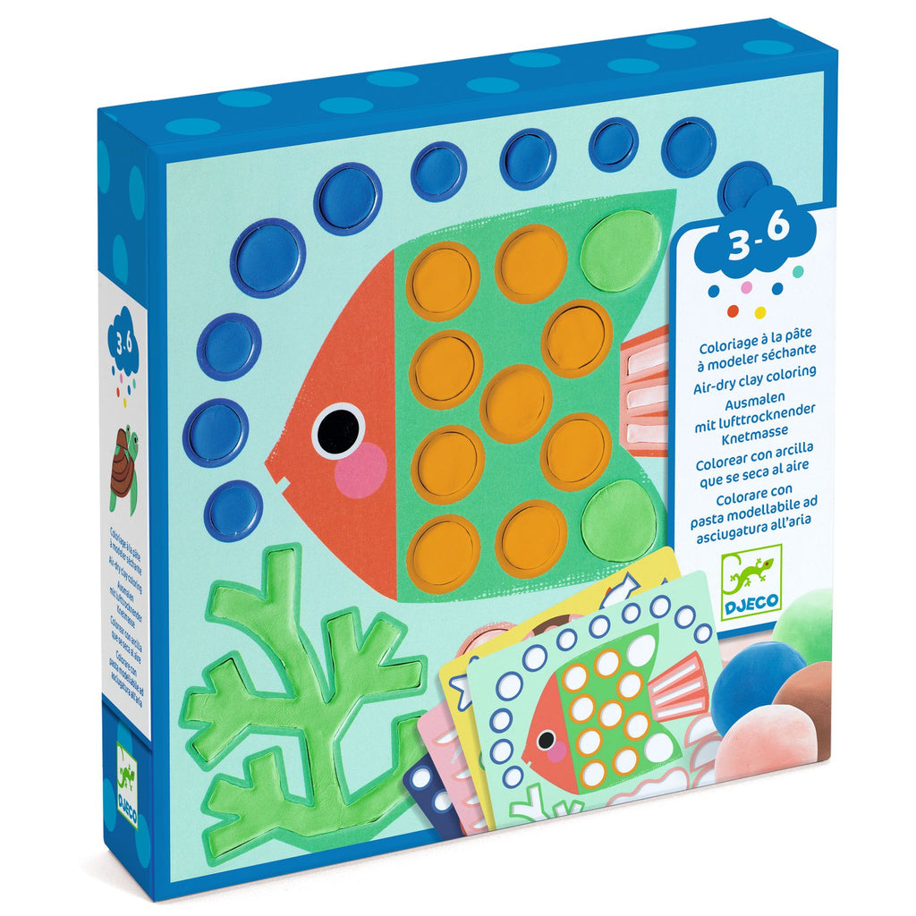 Cheeky Underwater Air-Dry Clay Coloring by Djeco