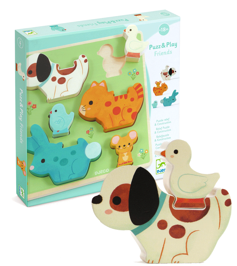 Puzz & Play Friends First Puzzle by Djeco