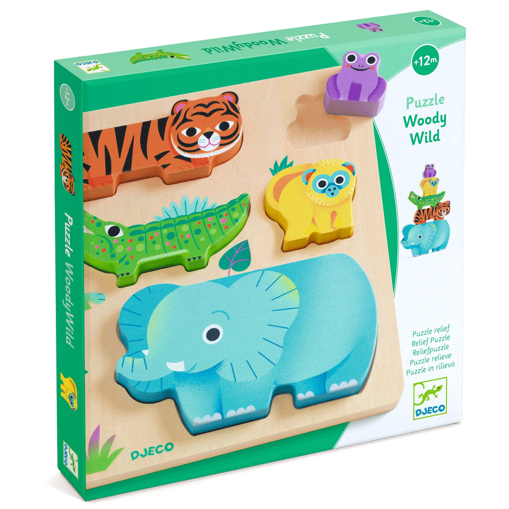 WoodyWild First Puzzle by Djeco