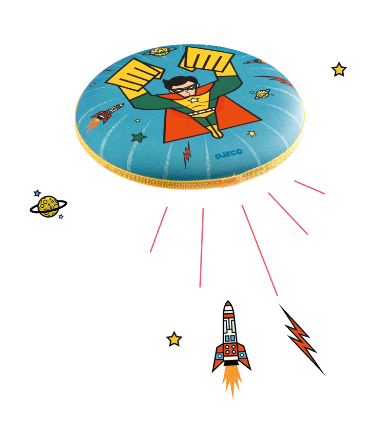 Super Hero Flying Disc Frisbee by Djeco