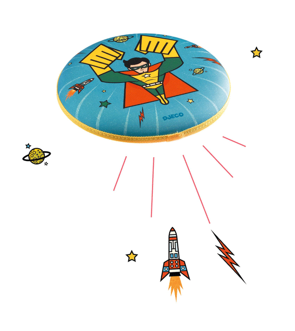 Super Hero Flying Disc Frisbee by Djeco