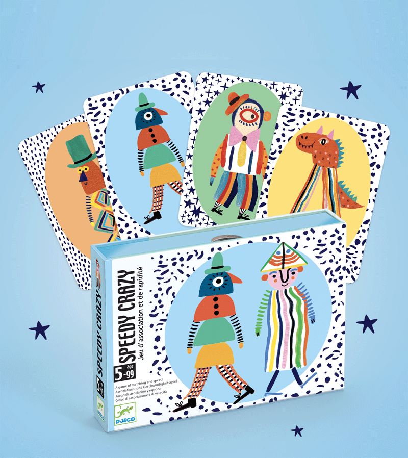 Speedy Crazy Card Game by Djeco