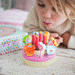 Happy Birthday Wooden Play Cake by Djeco