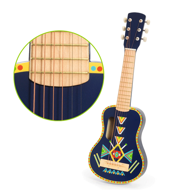 Animambo Guitar with 6 Metal  Strings by Djeco